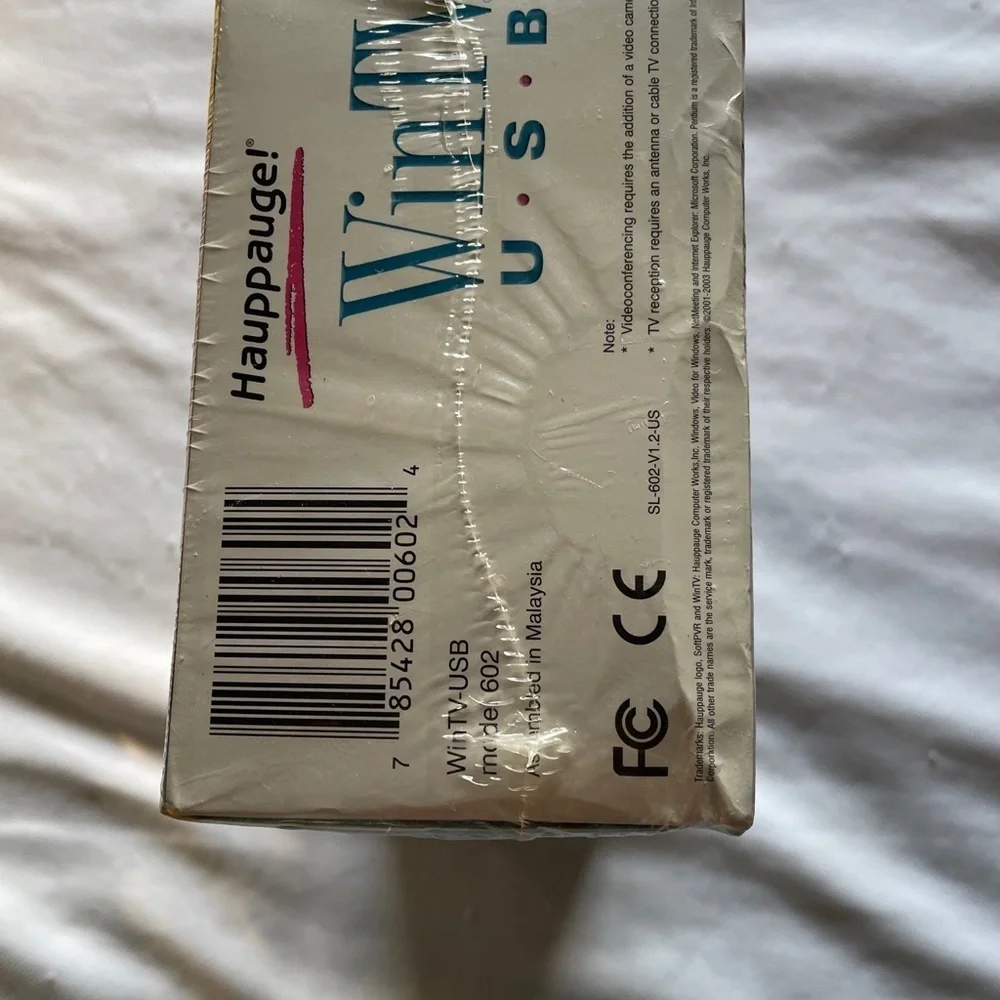 Vintage Hauppauge WinTV USB Model 602 New/Sealed in Retail Box